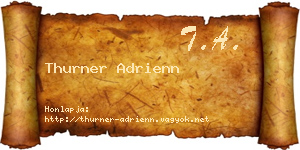 Thurner Adrienn névjegykártya